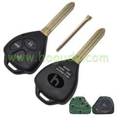 For Toyota Crown 3 button remote key With 315Mhz 4D67 Chip
