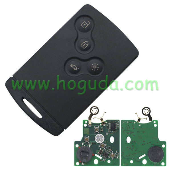 Original for Renault Megane&amp;Laguna &amp;Scenic Car non-keyless 4 button Remote key  with PCF7941 Chip and 433.9Mhz (No Logo) Remart: Original PCB