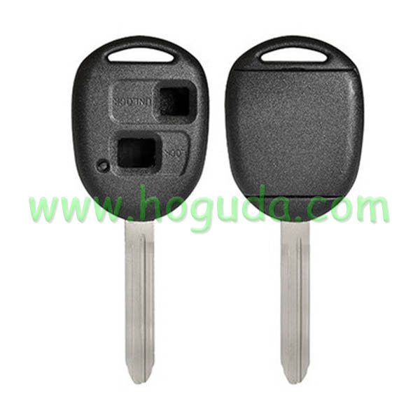 For High quality Toyota 2 button remote key blank with TOY43 blade