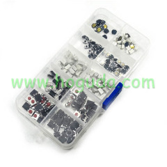 For Muti-function remote key button, such as Audi, VW, Toyota, Citroen, Peugeot etc PCB button. It is easy for locksmith engineer to use. We design into 10 series, each series have 20pcs button