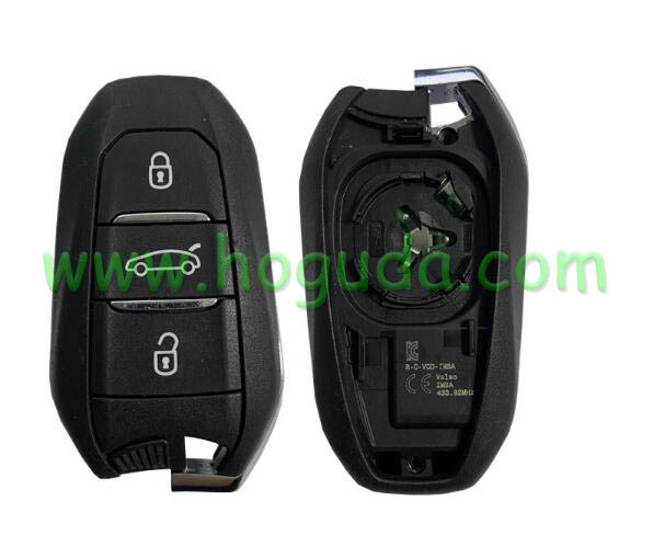 For Original New 2020 Peugeot 5008 508 3 button  Keyless Go Smart remote Key with 4A HITAG AES NCF29A1 128bit  434MHz FCCID: IM3A