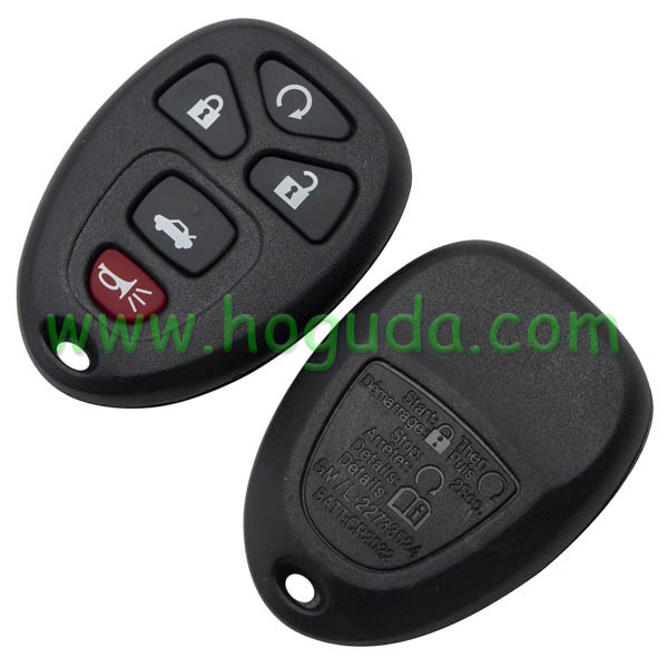 For Buick 4+1 button remote key blank Without Battery Place
