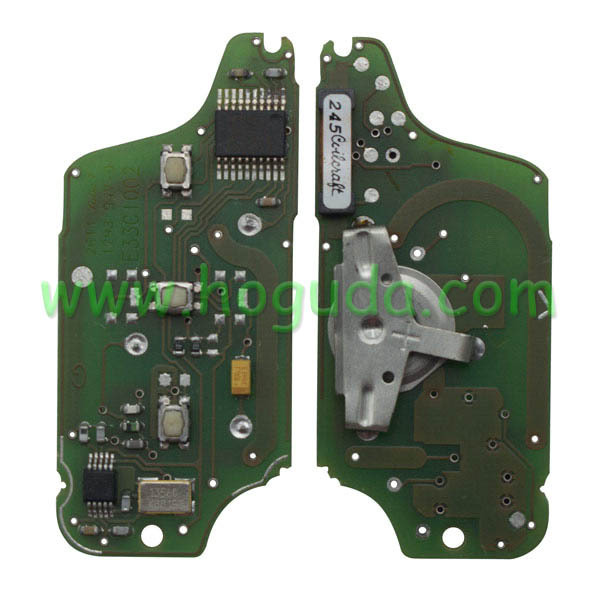 For Original For Peugeot ASK 3 button flip remote control with 433Mhz PCF7941 Chip for 307&amp;407 Blade ASK Model