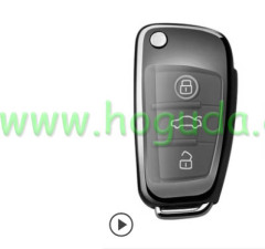 For Audi TPU protective key case black color