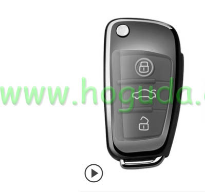 For Audi TPU protective key case black color