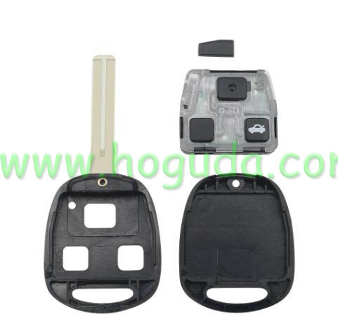 For Lexus 3 button remote key With 315Mhz 4D67 Chip (Short blade)