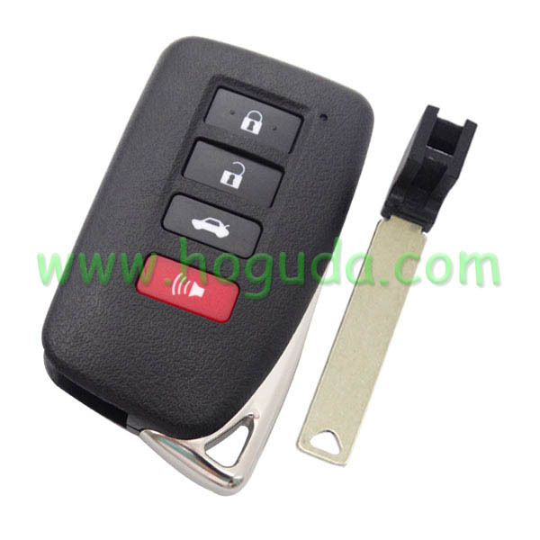 For Lexus 3+1 button modified remote key blank