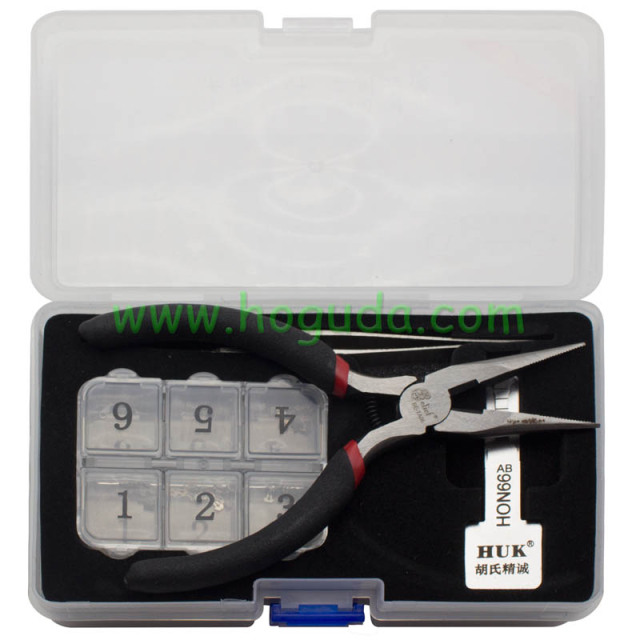 For HON66 Key model, ajust into a new key, and then use key cutting machine to cut