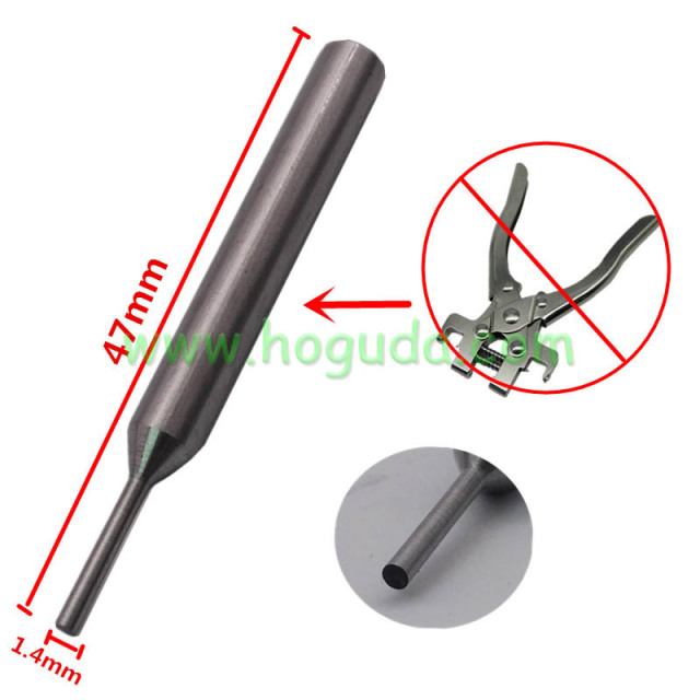 For Goso flip key pin remover jig length 47mm; diameter1.4mm