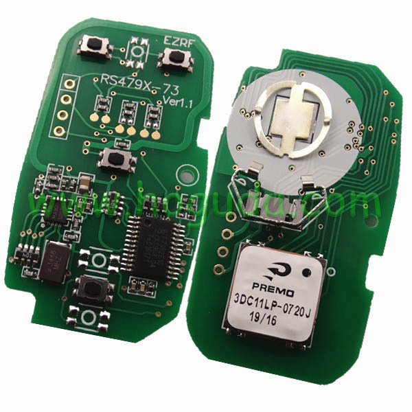 For Buick 5 button remote key  with 434mhz       E3125A-B 90927272           RF43F 5144AQ1-1 62K  APHH G4 chip