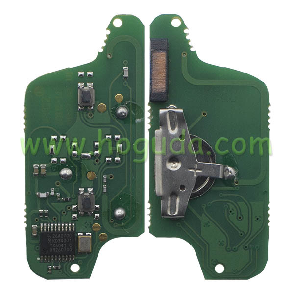 For Peugeot ASK 2 button flip remote control with 433Mhz PCF7941 Chip for 307&amp;407 Blade (Before 2011 year)