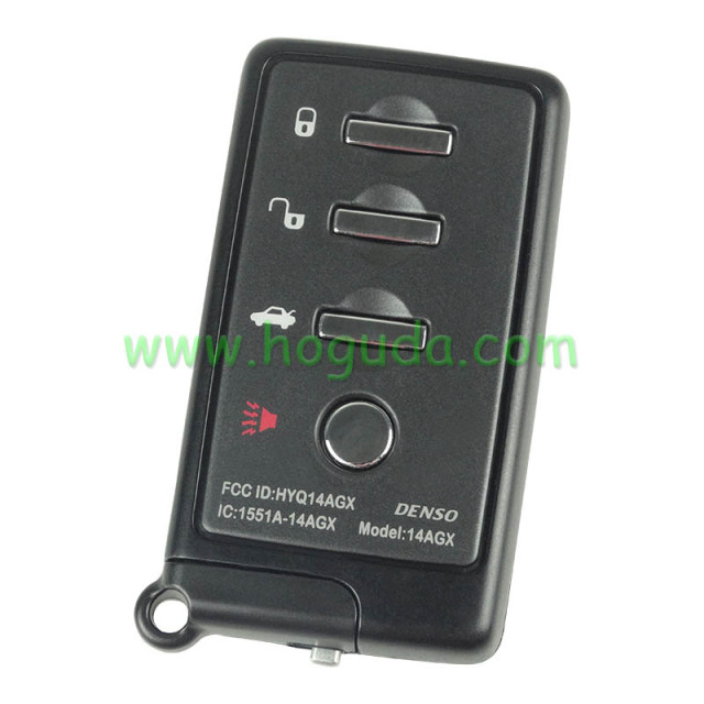 For Subaru 3+1 button remote key shell with blade