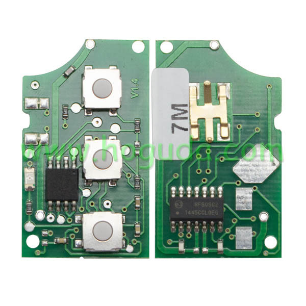 For VW 2 Button remote key 1JO959753CT 433MHZ  ID48 chips