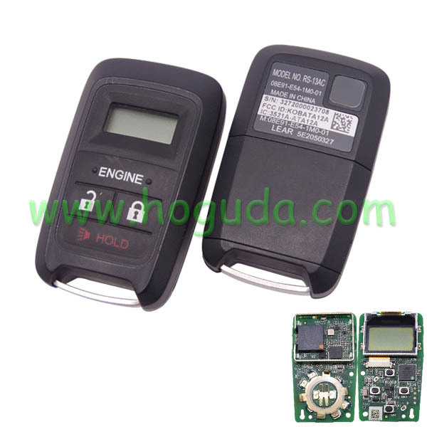 For Honda original keyless 4 button  remote key with touch screen