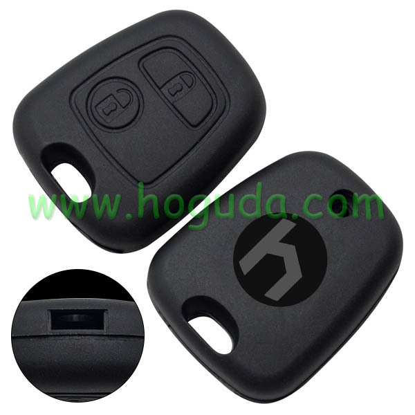 For Peugeot 2 button remote key case for 307&amp;407&amp;406 key blade （without key blade)