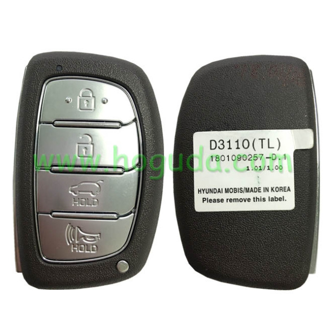 For Hyundai Tucson 2018 Genuine Smart Remote Key 4 Buttons 433MHz HITAG 3 Transponder  FCCID:95440-D3110