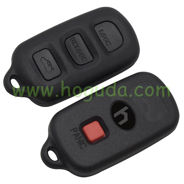 For Toyota 3+1 button remote key blank