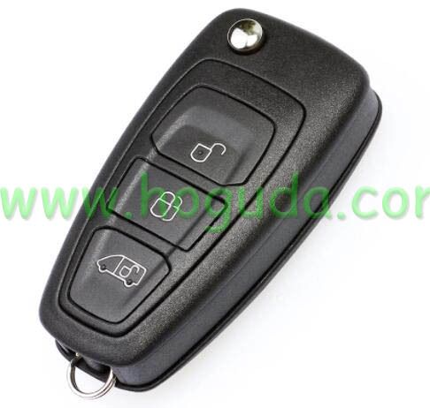 For Original Ford 3 Button remote key with 433.92Mhz FSK ID63 80bit Chip  BK2T-15K601-AA/AB/AC A2C53435329