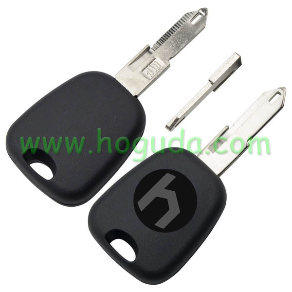 For Peugeot transponder key blank with 206 key blade