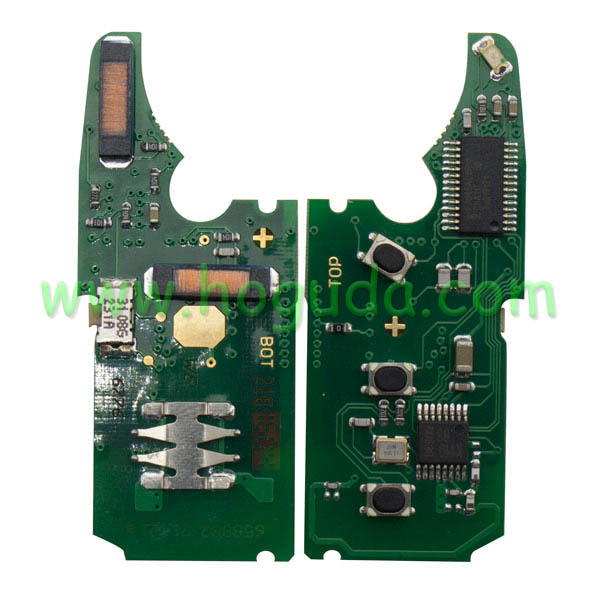 For VW Touareg 3+1 button remote key with 433Mhz (With Keyless function)