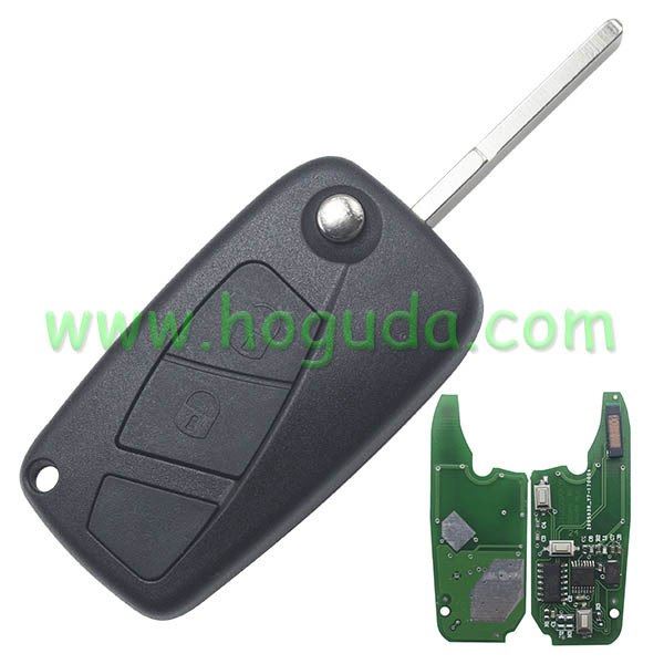 For After-Market for Fiat Delphi BSI 2 button remote key With PCF7946 Chip and 433.92Mhz