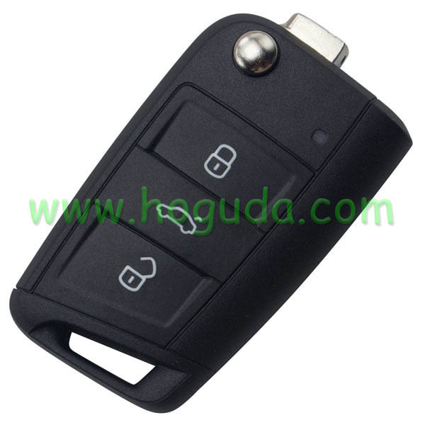 Original For VW golf MK7 3 Button remote control FCCID is 5G0959753BA with 433MHZ with ID48chip