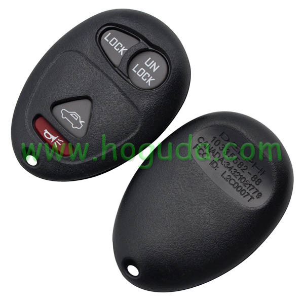 For Cadillac 3+1 button remote key blank With Battery Place