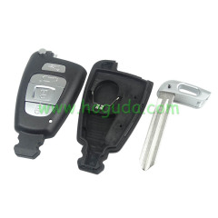 For Hyundai 4 button remote key blank