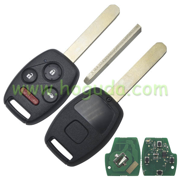 For Honda 3+1 button remote key with 433Mhz  2.4L CAR