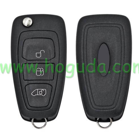 For Original Ford 3 Button remote key with 433.92Mhz FSK ID63 80bit Chip  BK2T-15K601-AA/AB/AC A2C53435329