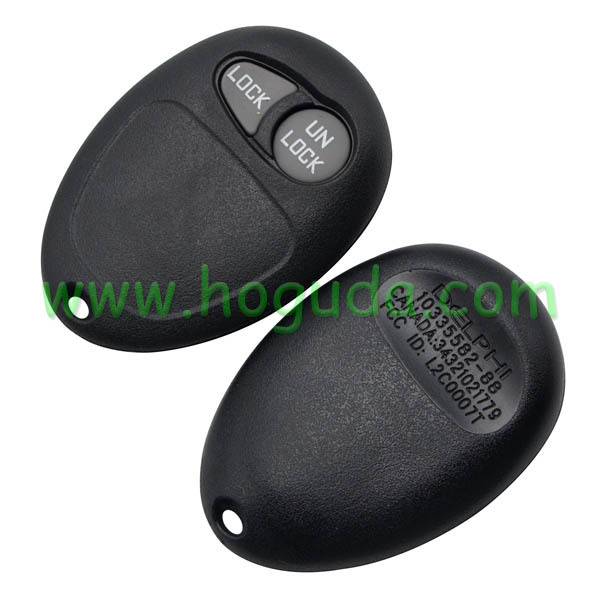 For Cadillac 2 button remote key blank With Battery Place