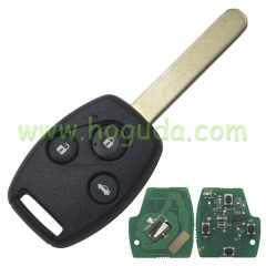For Honda 3 button remote key with 433Mhz  2.4L CAR