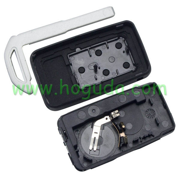 For Volvo 5 button remote key shell with 2 parts battery clamp