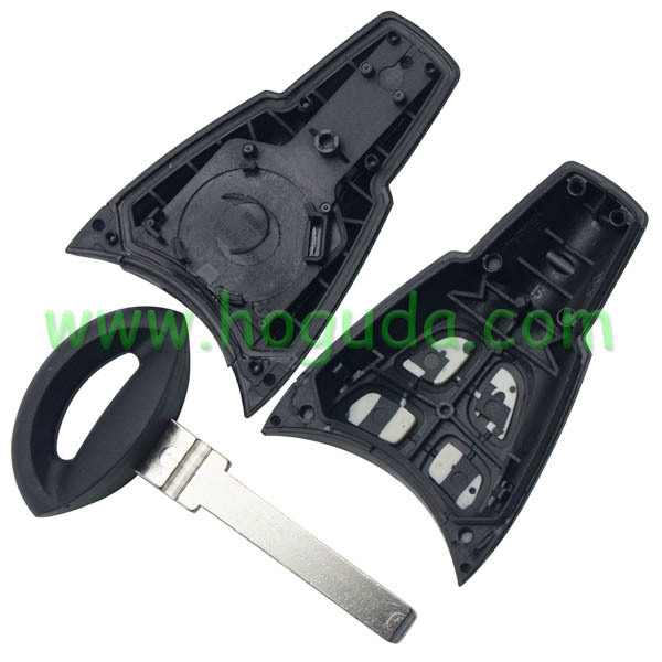 For SAAB 4 button remote key blank with smooth blade