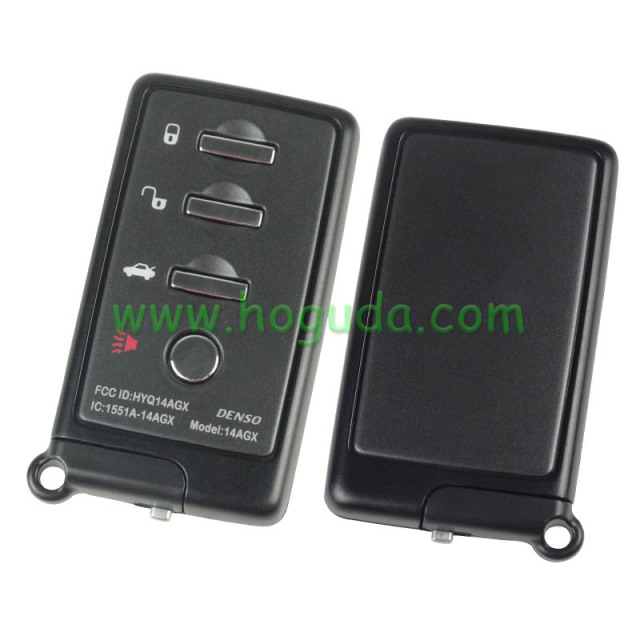 For Subaru 3+1 button remote key shell with blade