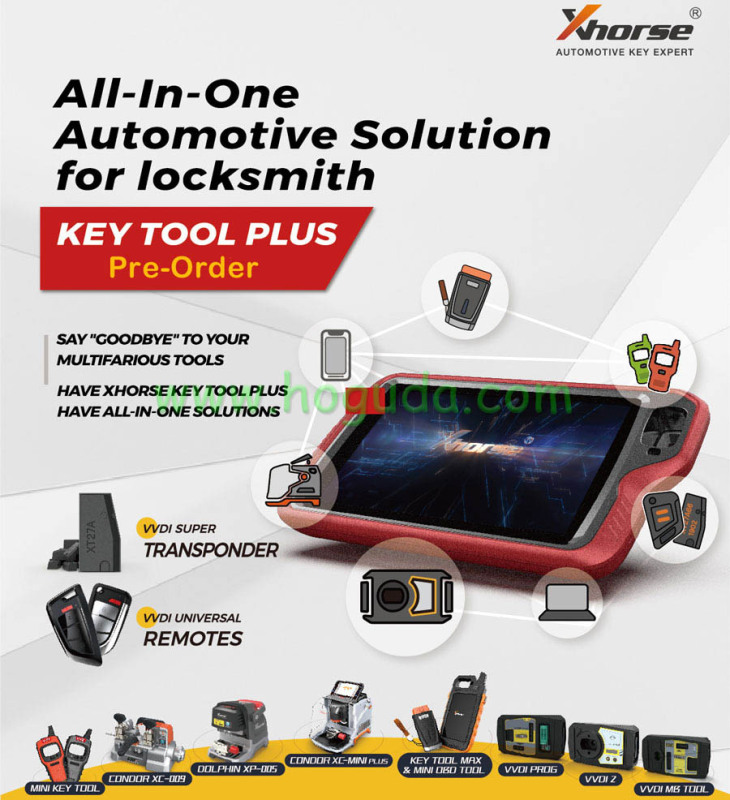 Original Xhorse VVDI Key Tool Plus Pad Coming Soon 1: Support transponder copying/clone 2: Identify almost transponder in market 3: Support re-programming almost transponder in market 4: N