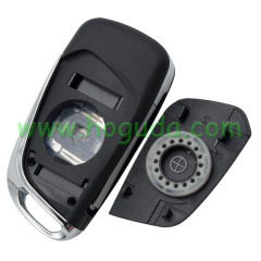 Original For Peugeot 3 button modified flip remote key blank with HU83 407 Blade- 3Button -Trunk- With battery place (No Logo) used for model New DS remote control
