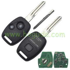 For Honda Odyssey 2 button remote key with 2.3L CAR 433Mhz