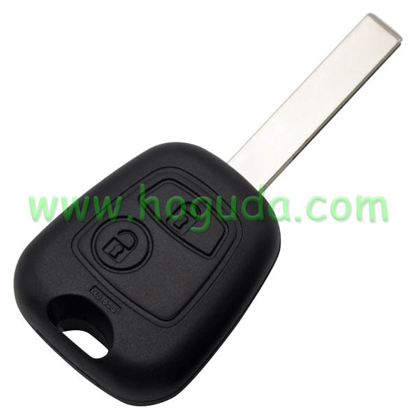 For Peugeot 2 button remote key blank with 407 key blade