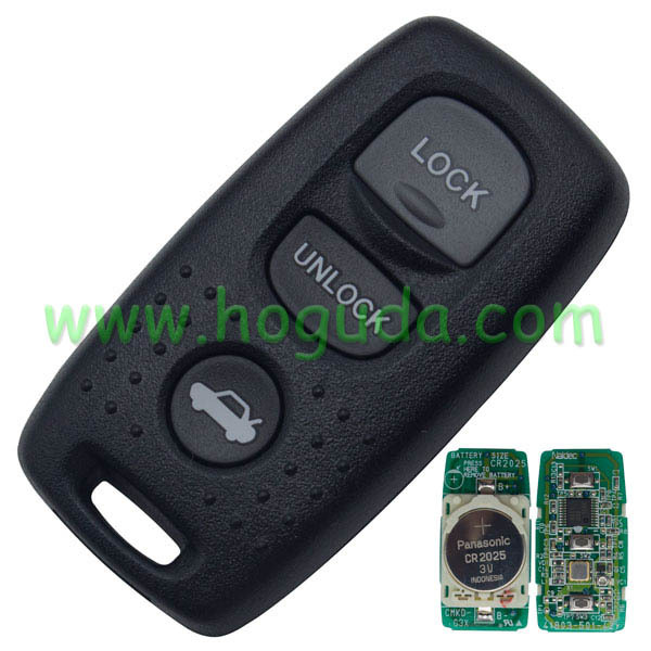 Original For Mazda 3 button remote key with 313.8Mhz FCCID：FE28675D0B 3F20B