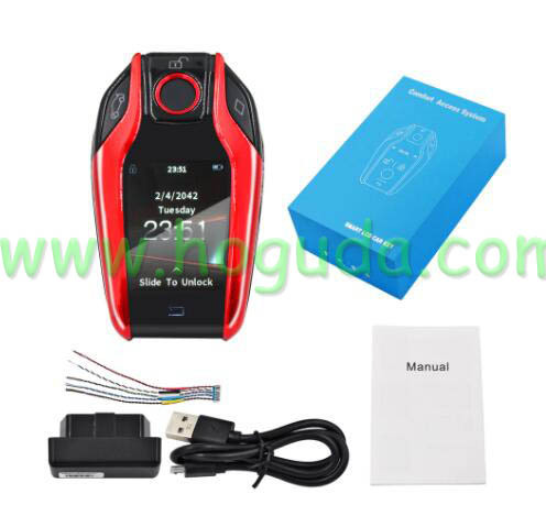 For Universal Smart Remote Car key with LCD Screen keyless function for all original keys with one button start function,can put SIM card