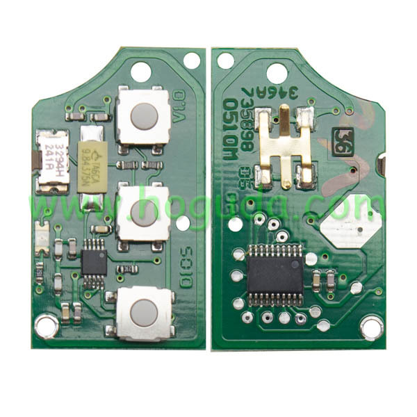 For VW 3 Button remote control 1JO959753B 433MHZ