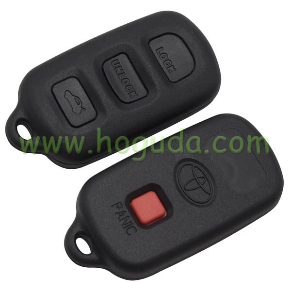 For Toyota 3+1 button remote key blank