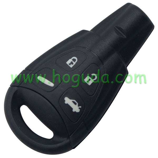 For SAAB 4 button remote key blank with smooth blade