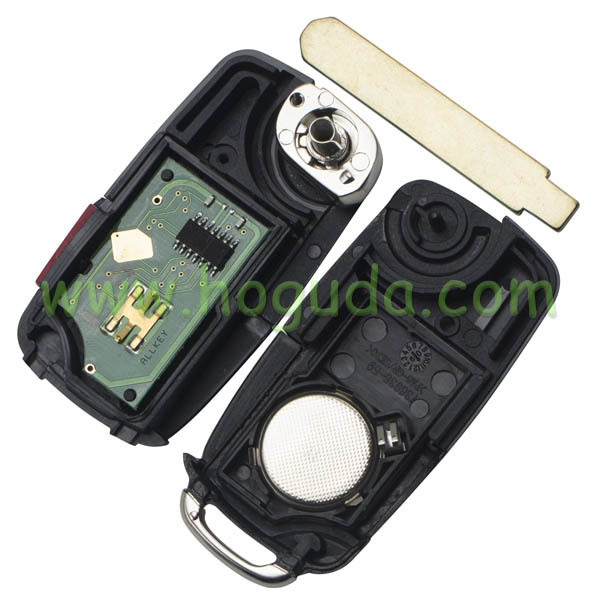 Modified For Honda CRV 3+1 remote key with 434mhz within 7936 chip(VW style flip remote)