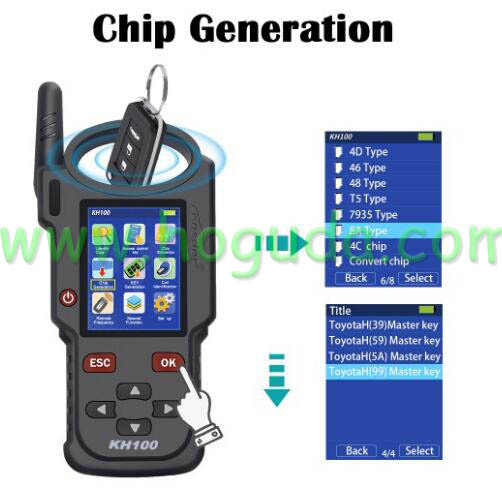 Lonsdor KH100 Hand-Held Remote/Smart Key Programmer