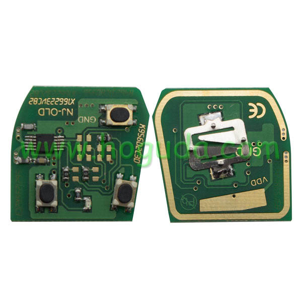 For Mitsubish 3 button remote key with  Right Blade  433MHZ ID46 CHIP
