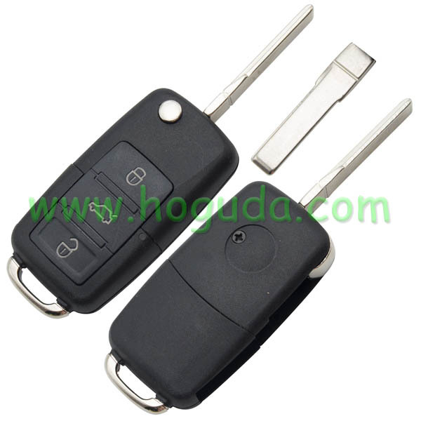 For VW 3 button remote key blank