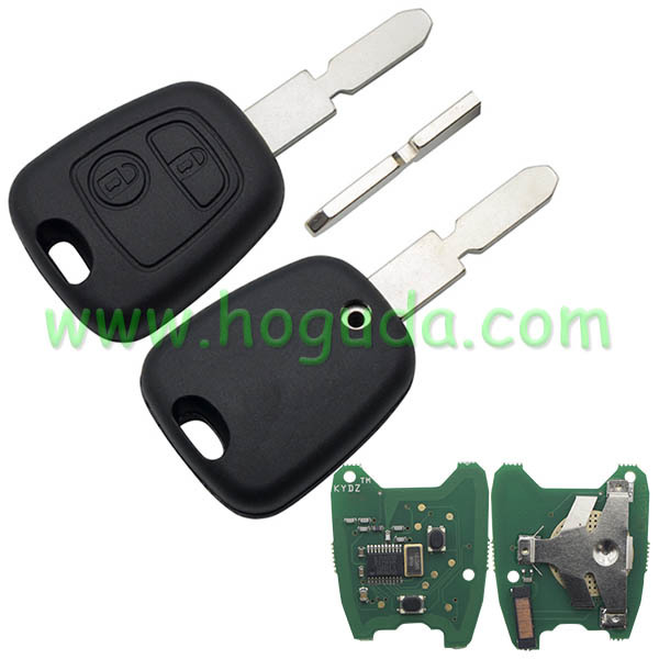 For Citroen 2 button remote key with 406 blade 433Mhz PCF7961 Chip