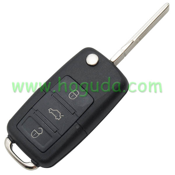 For VW remote key with 3 button used for passat bora and lavida .etc 1KO959753N 433MHZ  ID48 chips